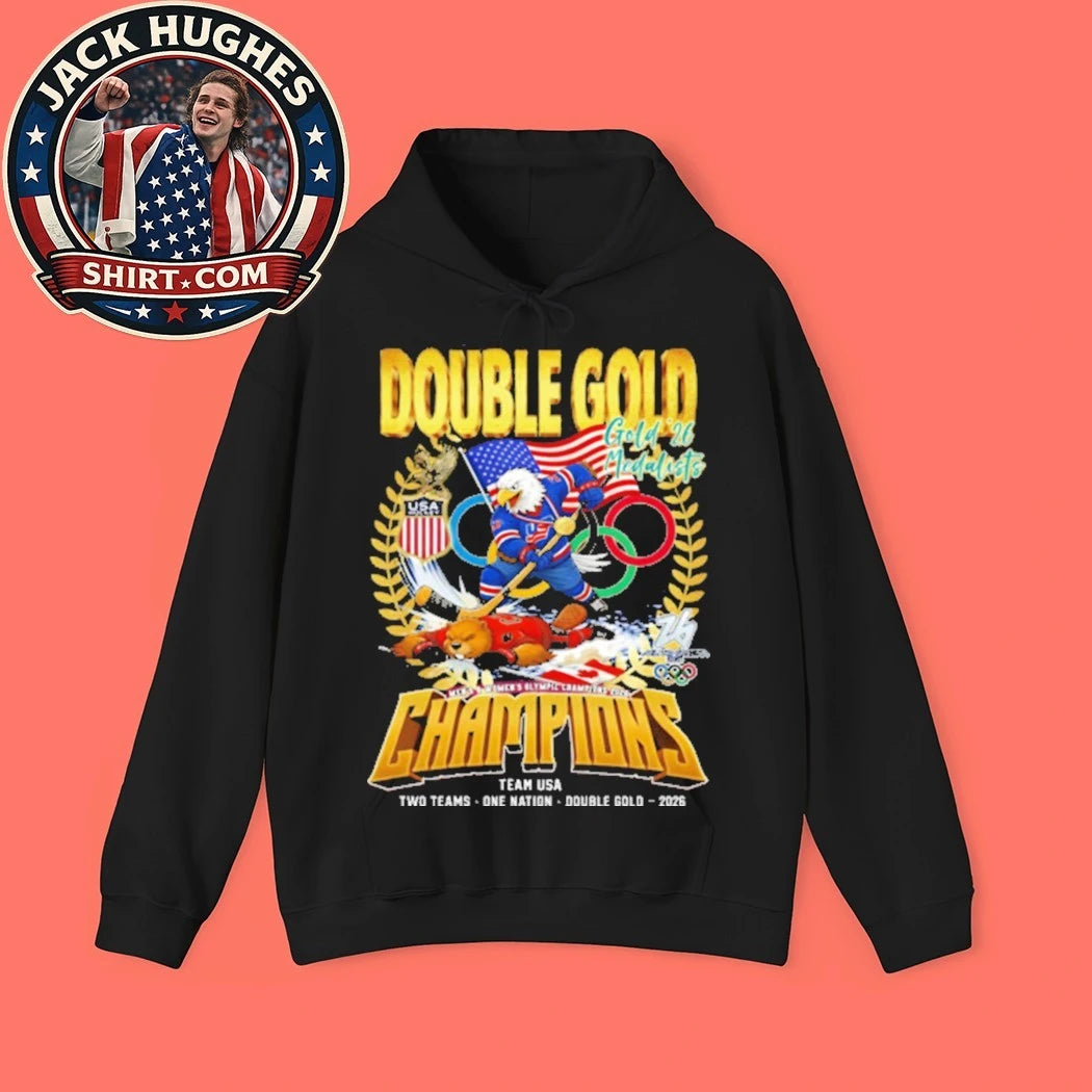 2026 Double Gold Medalists USA Beat Canada Winter Olympics Ice Hockey Champions Trending Shirt