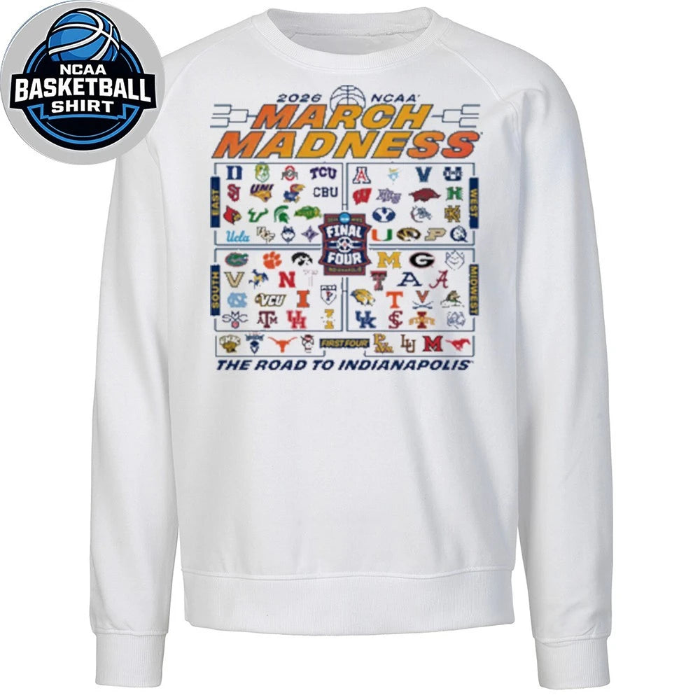 2026 NCAA March Madness 68-Team The Road To Indianapolis Shirt