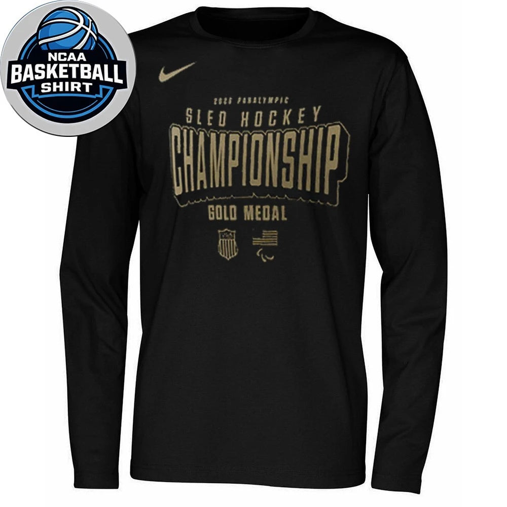 2026 U. S. Paralympic Sled Hockey Team Championship Logo Shirt