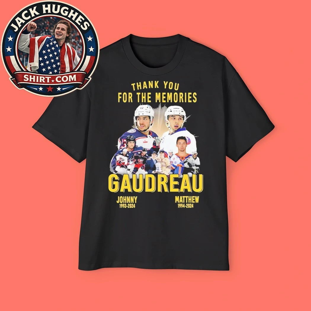 2026 USA Hockey Olympic Gold Medals Thank You For The Memories Gaudreau Johnny 1993-2024 And Matthew 1994-2024 New T-Shirt