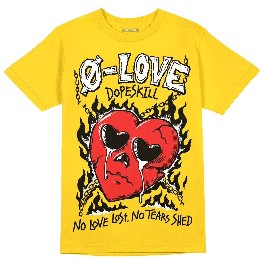 Yellow Collection DopeSkill Gold T-shirt Crying Heart Graphic