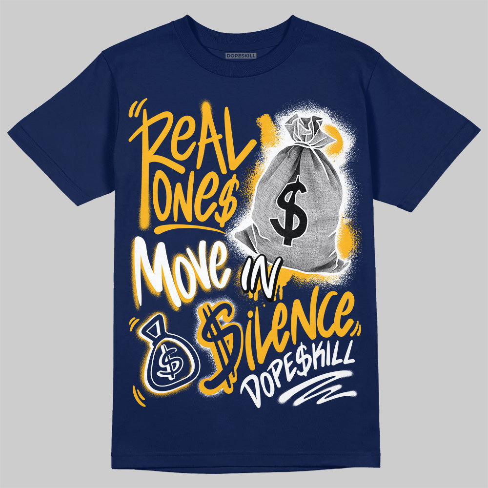 Retro Dunk From Above 4s DopeSkill T-Shirt Real Ones Move In Silence Graphic
