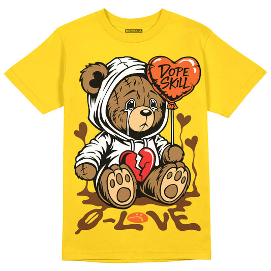 Yellow Collection DopeSkill Gold T-shirt Broken Bear Graphic