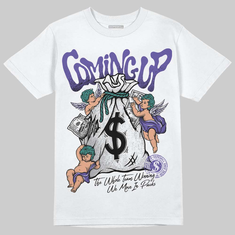 Grape 5s DopeSkill T-Shirt Money Bag Coming Up Graphic