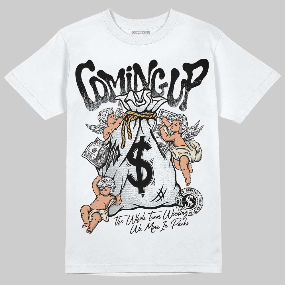 Reverse Metallic 5s DopeSkill T-Shirt Money Bag Coming Up Graphic