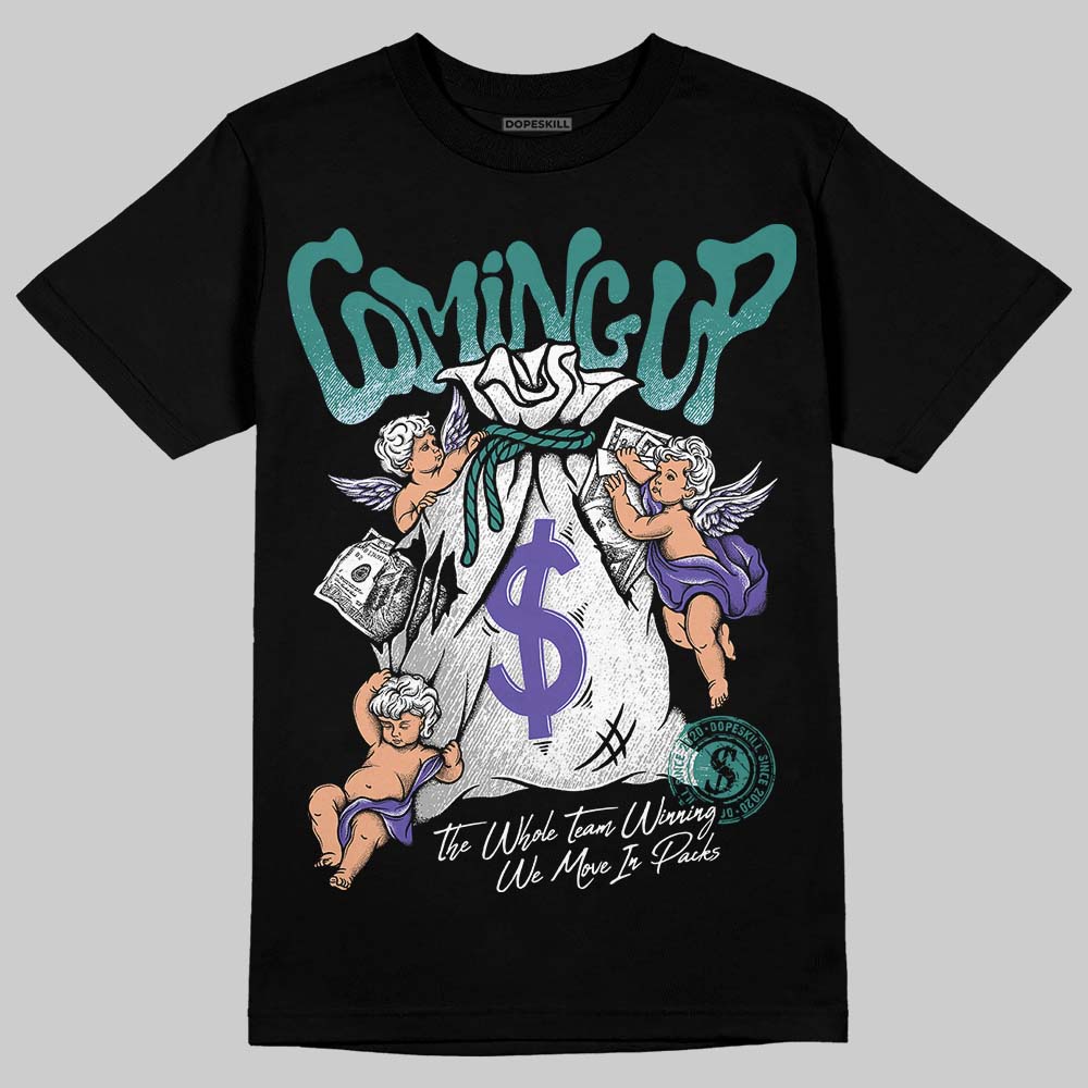 Grape 5s DopeSkill T-Shirt Money Bag Coming Up Graphic
