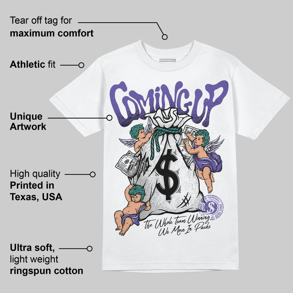 Grape 5s DopeSkill T-Shirt Money Bag Coming Up Graphic