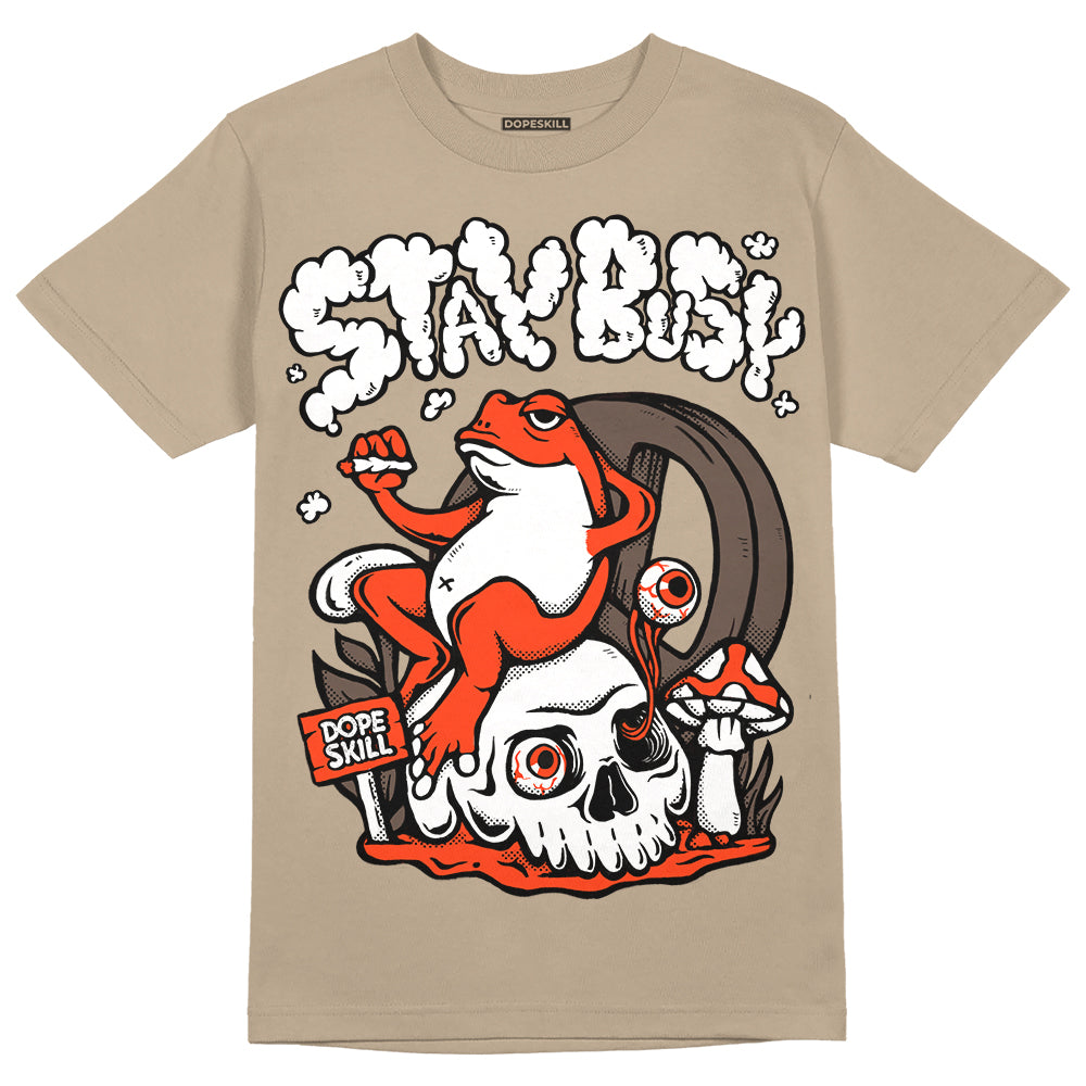 Latte 1s DopeSkill Medium Brown T-shirt Stay Busy Graphic