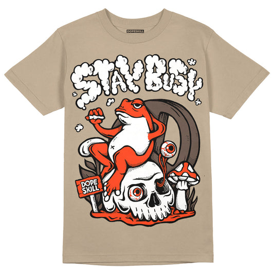 Latte 1s DopeSkill Medium Brown T-shirt Stay Busy Graphic