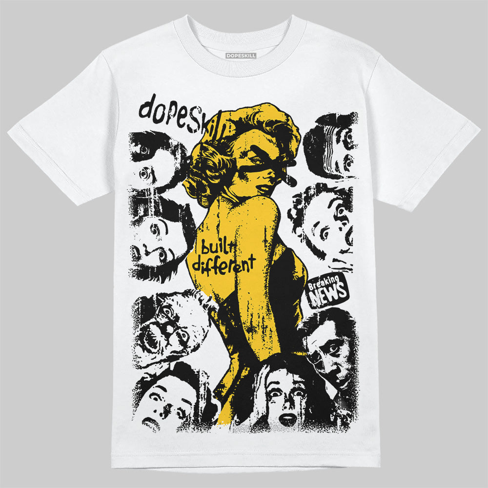 Yellow Collection DopeSkill T-Shirt Built Different Graphic