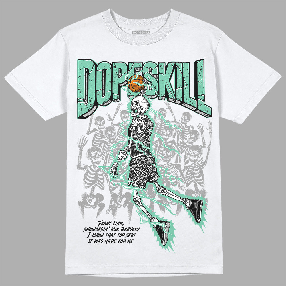 Green Glow 3s DopeSkill T-Shirt Thunder Dunk Graphic