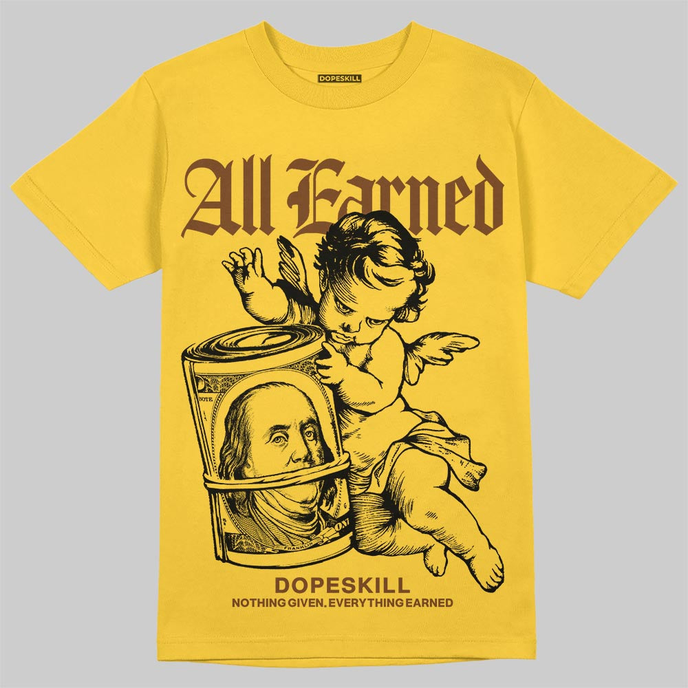 Yellow Collection DopeSkill T-Shirt All Earned Graphic