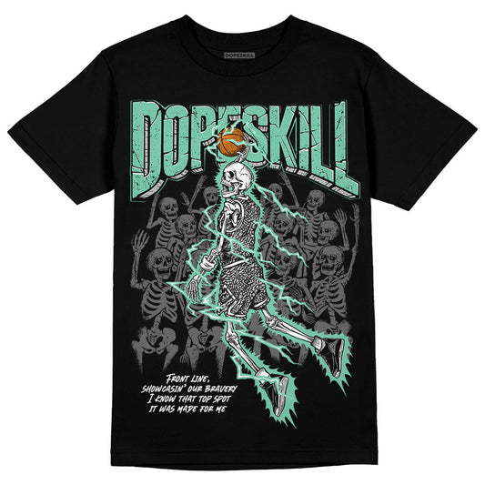 Green Glow 3s DopeSkill T-Shirt Thunder Dunk Graphic