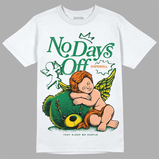Green Collection DopeSkill T-Shirt New No Days Off Graphic