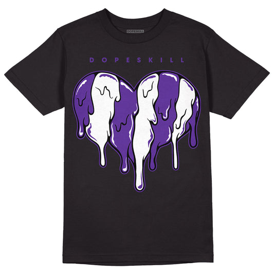 PURPLE Collection DopeSkill T-Shirt Slime Drip Heart Graphic