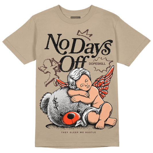 Latte 1s DopeSkill Medium Brown T-shirt New No Days Off Graphic