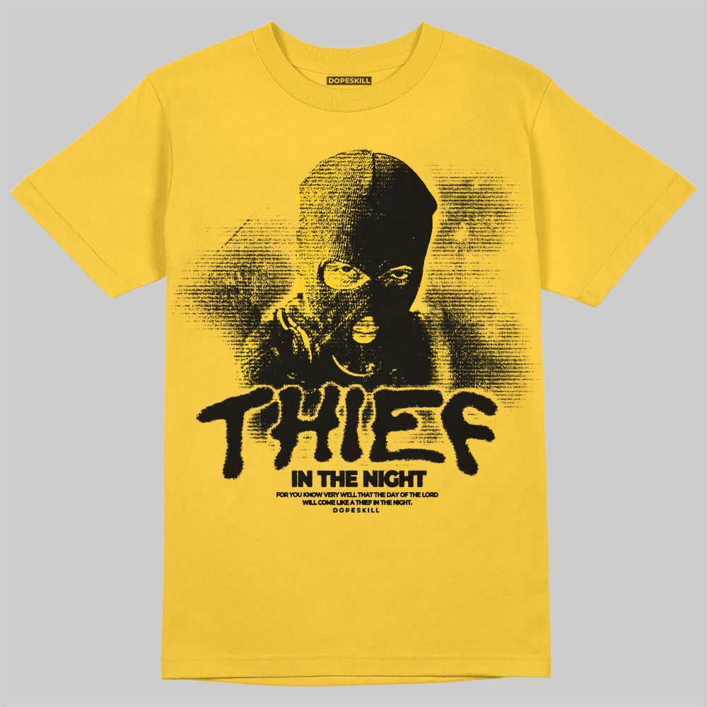 Yellow Collection DopeSkill T-Shirt Thief In The Night Graphic