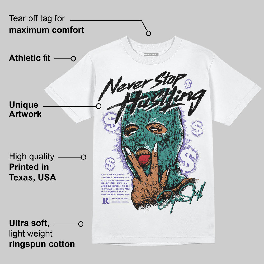 Grape 5s DopeSkill T-Shirt Never Stop Hustling Graphic