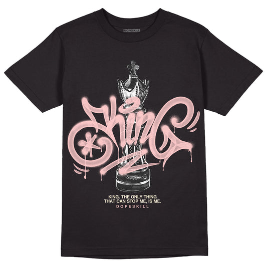 Washed Pink 1s Retro High OG DopeSkill T-Shirt King Chess Graphic