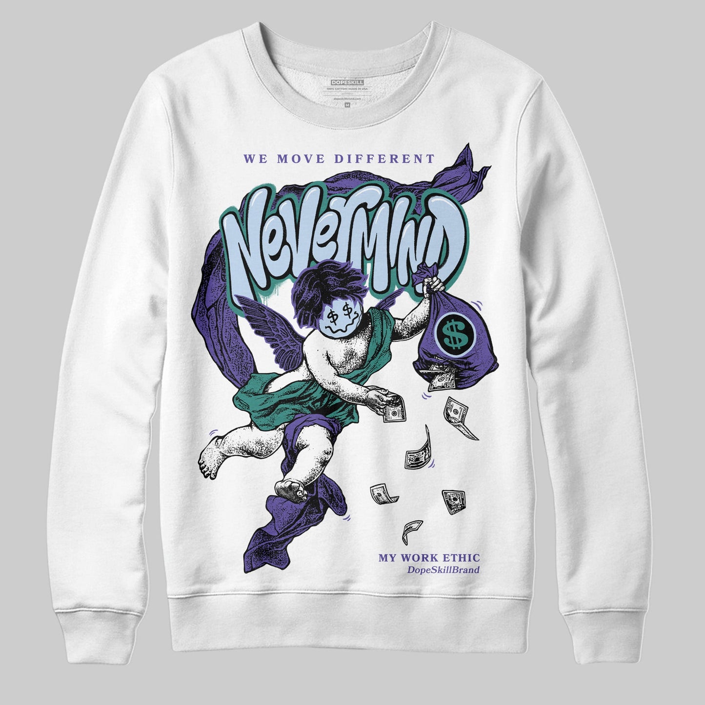 Grape 5s DopeSkill Sweatshirt Nevermind Graphic
