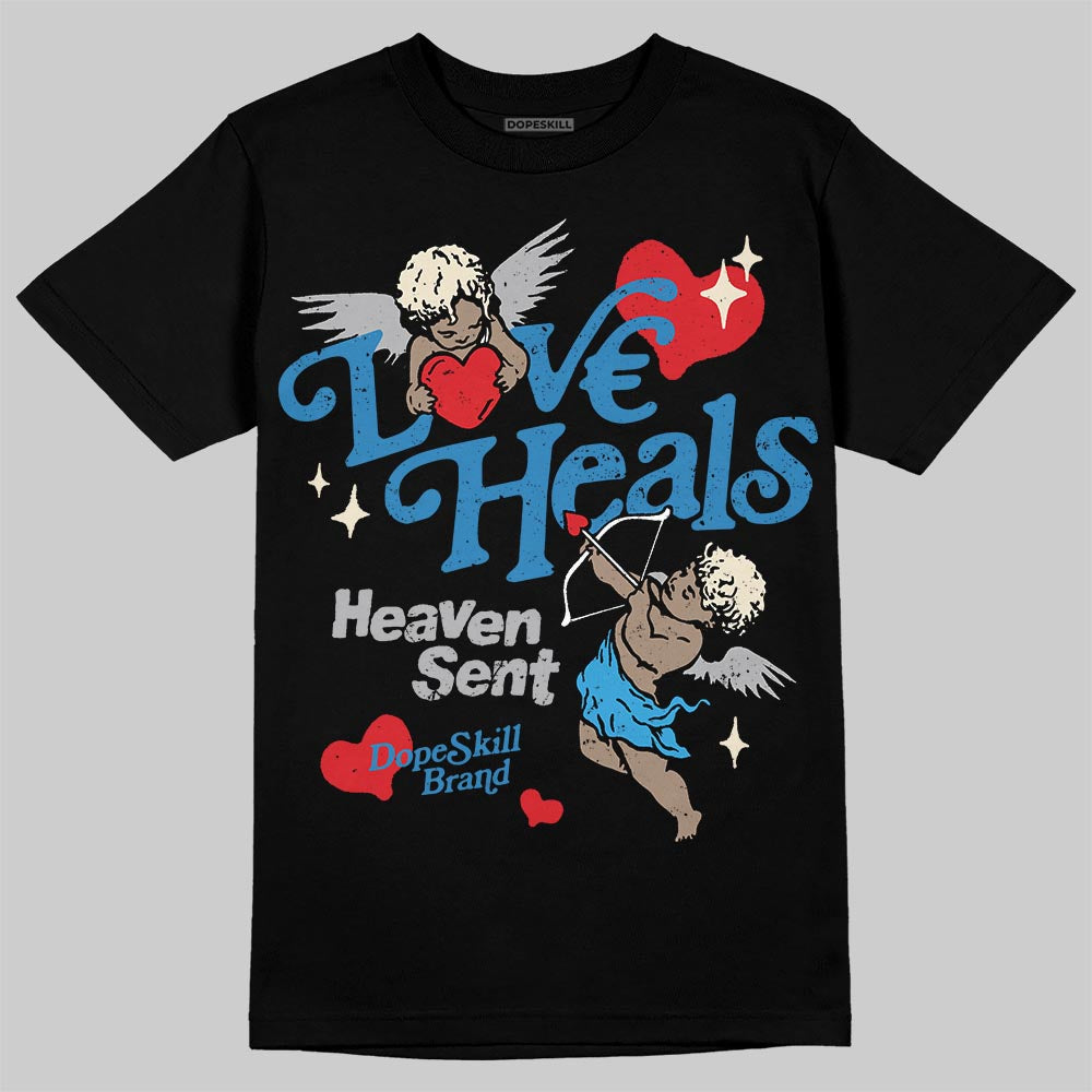 Rare Air 3s DopeSkill T-Shirt New Love Heals Graphic