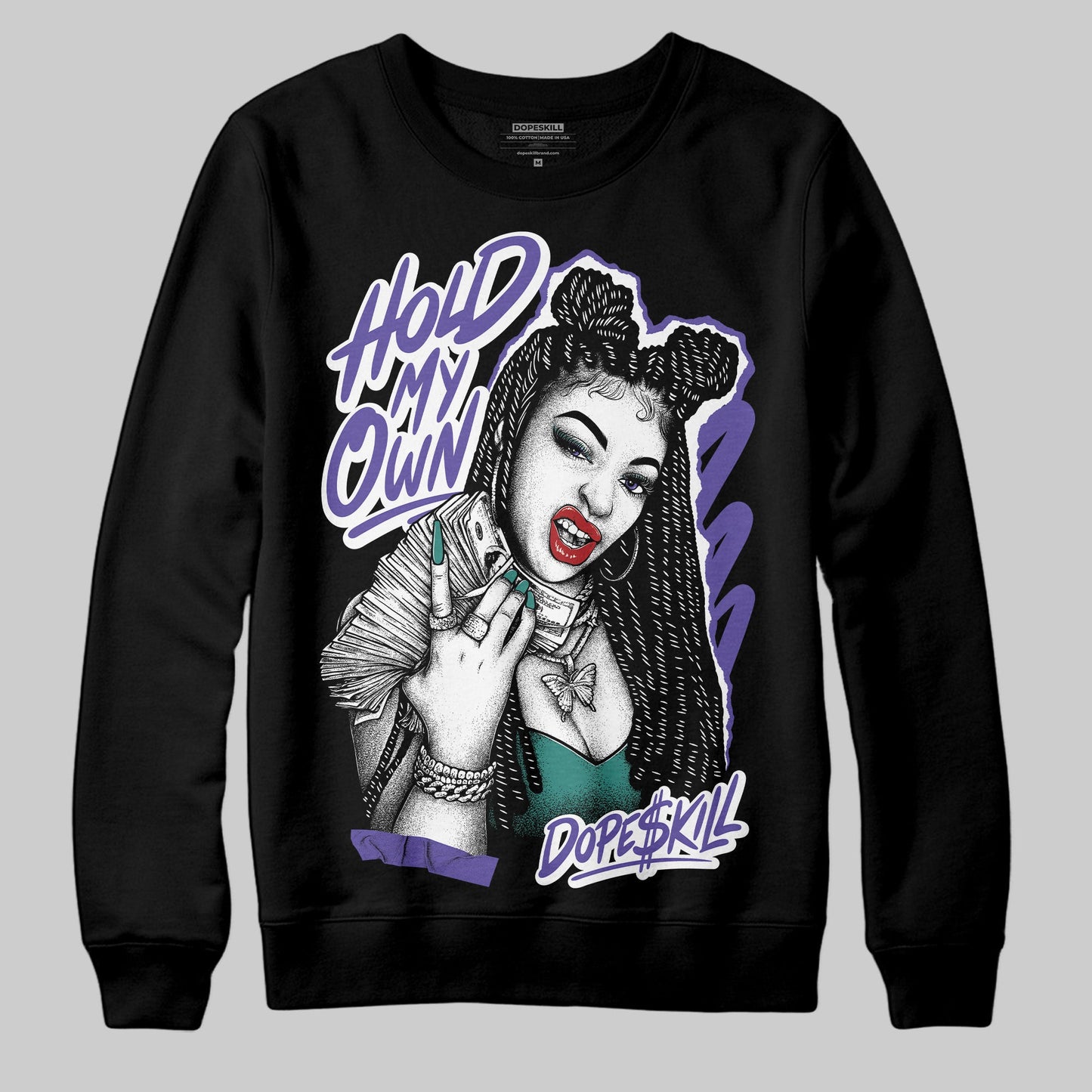 Grape 5s DopeSkill Sweatshirt New H.M.O Graphic