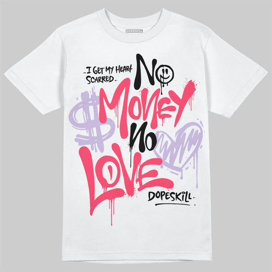 Peanut Butter Jelly 5s DopeSkill T-Shirt No Money No Love Typo Graphic