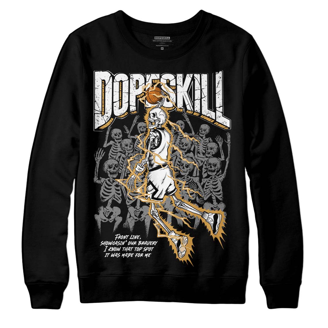 Gratitude 11s DopeSkill Sweatshirt Thunder Dunk Graphic