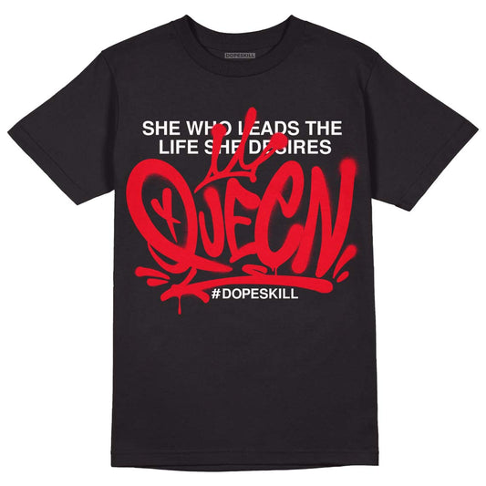 Red Thunder 4s DopeSkill T-shirt Queen Graphic