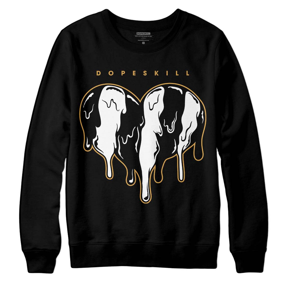 Gratitude 11s DopeSkill Sweatshirt Slime Drip Heart Graphic