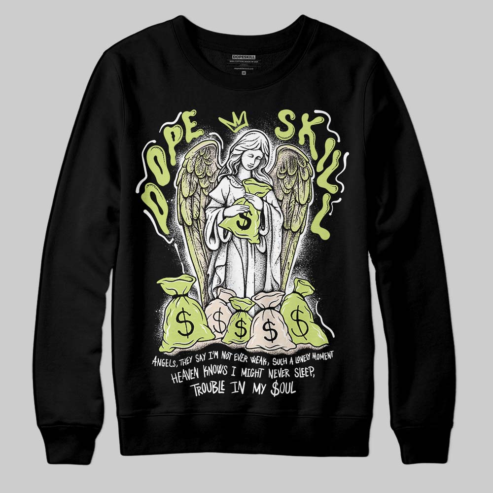 Luminous Green 5s DopeSkill Sweatshirt Angels Graphic