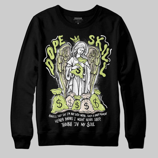Luminous Green 5s DopeSkill Sweatshirt Angels Graphic