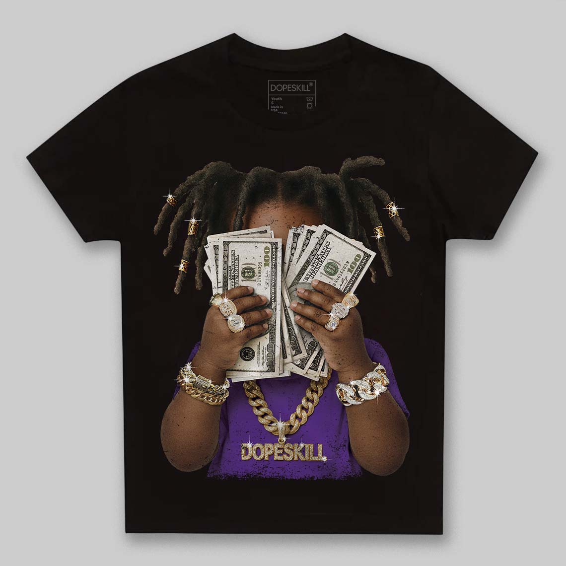 PURPLE Collection DopeSkill Toddler Kids T-shirt Rich Youth Graphic