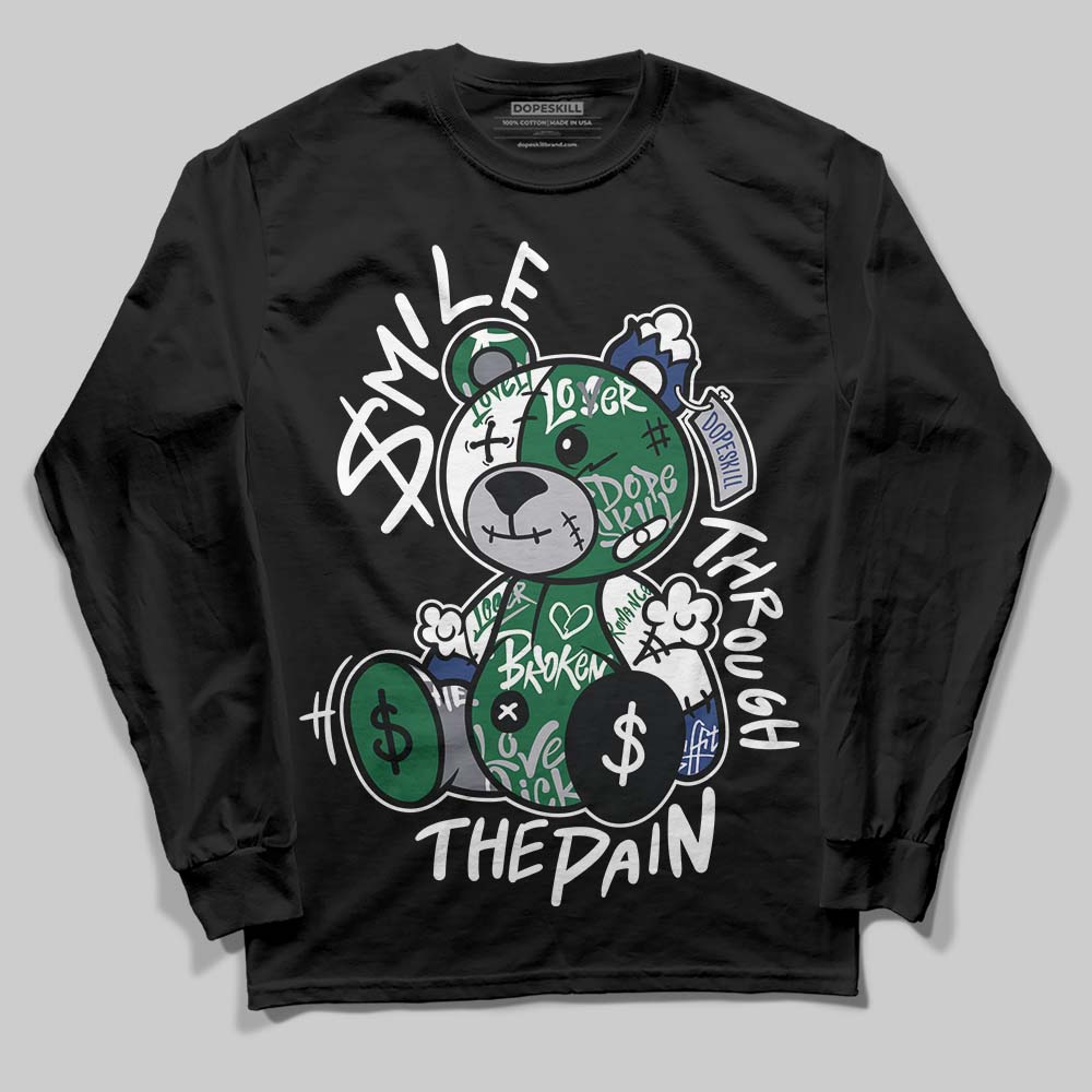 GT-2160 Shamrock Green DopeSkill Long Sleeve T-Shirt Smile Through The Pain Graphic