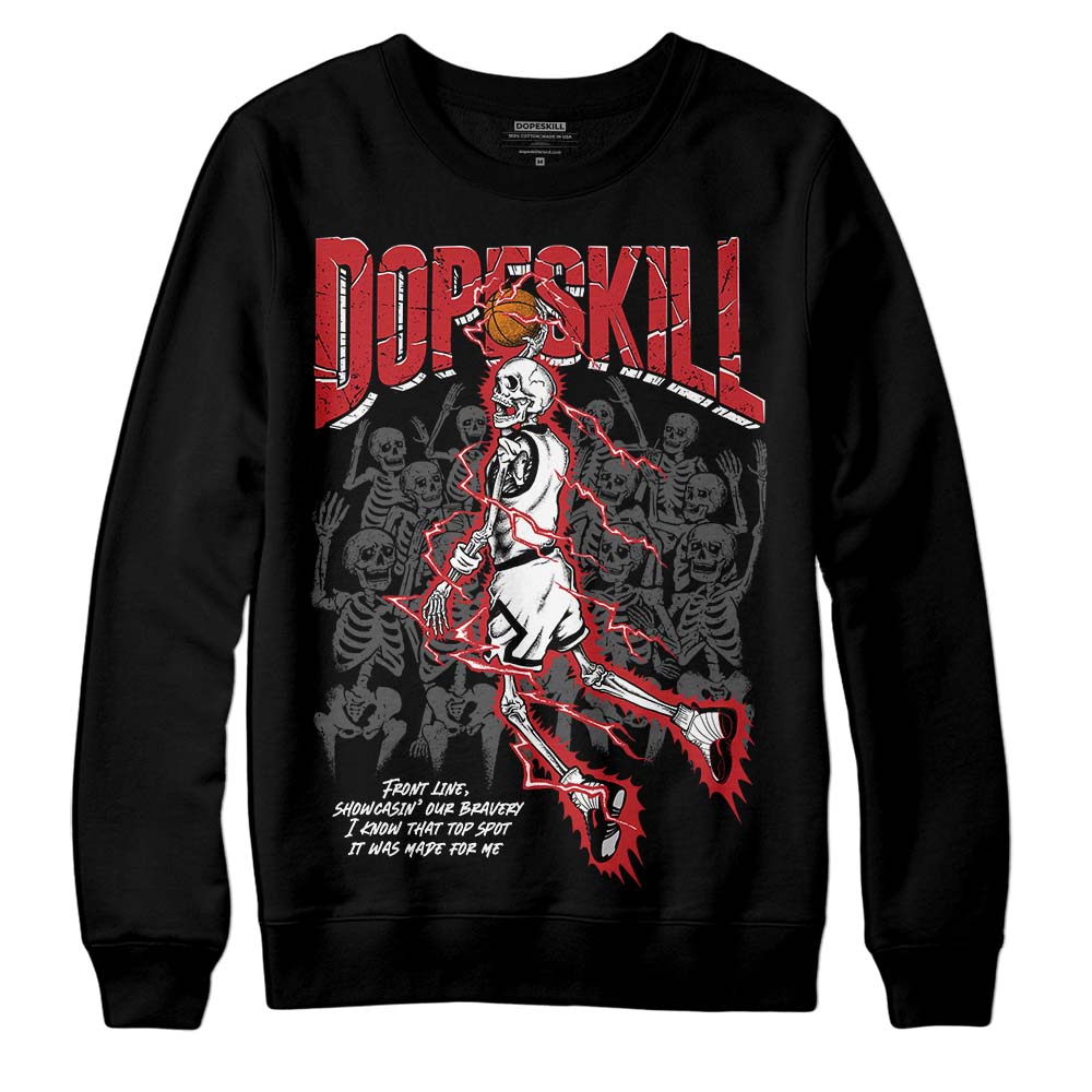 Red Taxi 12s DopeSkill Sweatshirt Thunder Dunk Graphic
