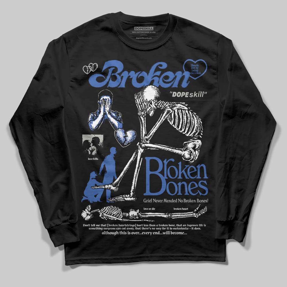 Lucky Shorts 3s DopeSkill Long Sleeve T-Shirt Broken Bones Graphic