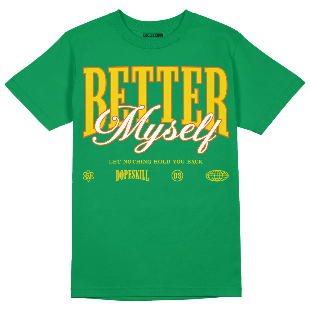 Green Collection DopeSkill Green T-shirt Better Myself Graphic