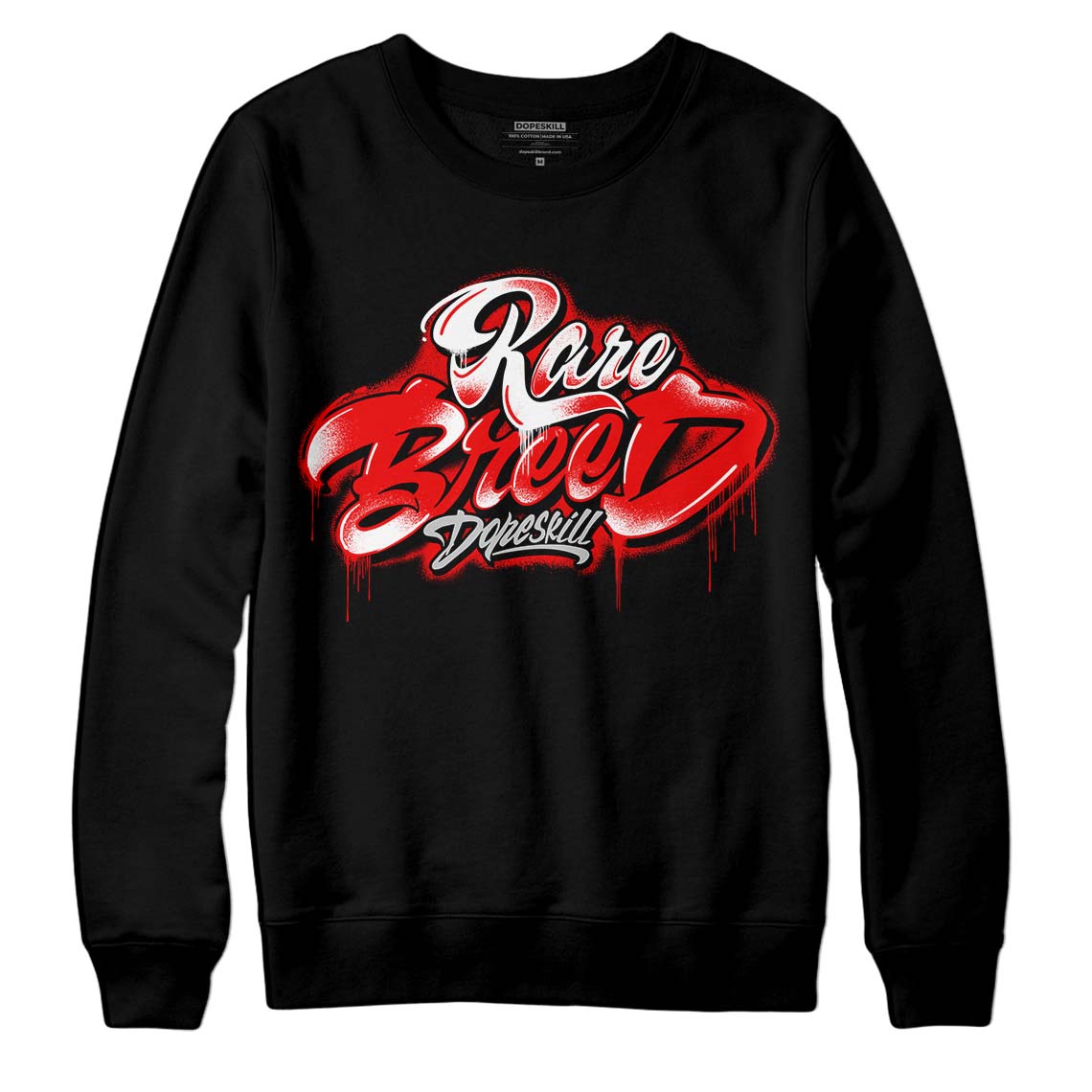 Cherry 12s DopeSkill Sweatshirt Rare Breed Type Graphic