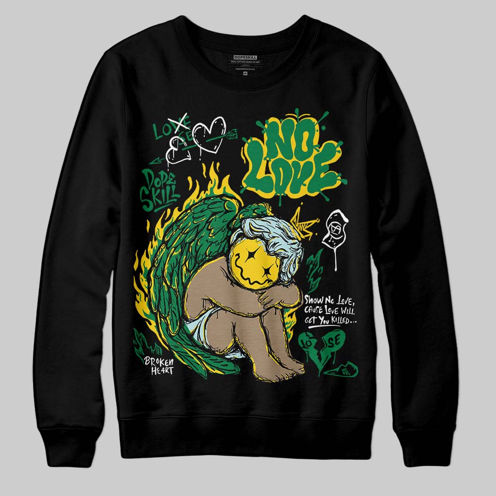 Green Collection DopeSkill Sweatshirt No Love Graphic