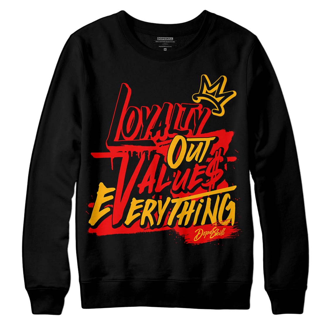 Red Collection DopeSkill Sweatshirt LOVE Graphic