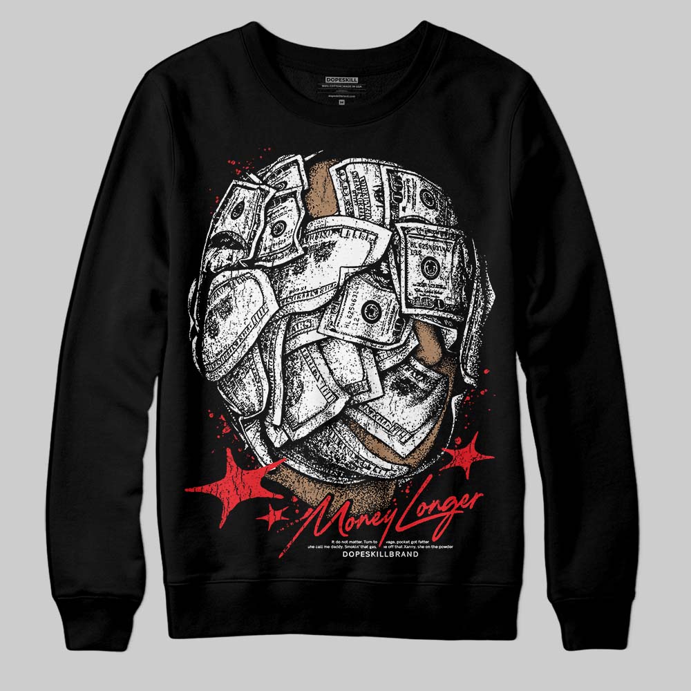 Red Collection DopeSkill Sweatshirt Money Longer Graphic