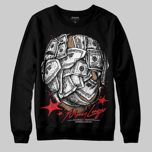 Red Collection DopeSkill Sweatshirt Money Longer Graphic
