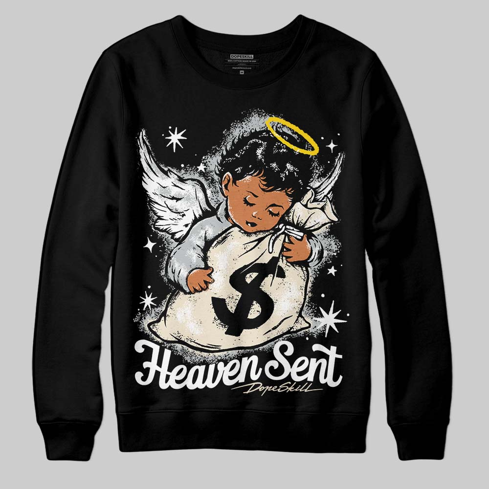 Reverse Metallic 5s DopeSkill Sweatshirt Heaven Sent Graphic