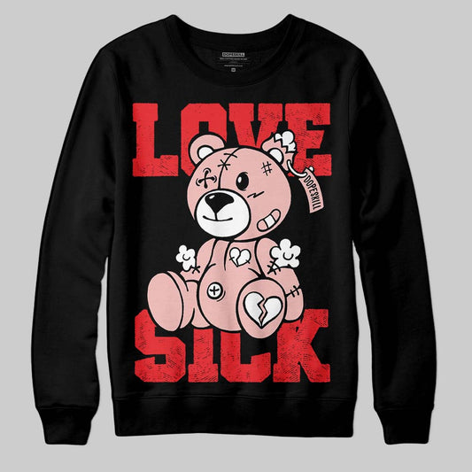 Red Collection DopeSkill Sweatshirt Love Sick Graphic