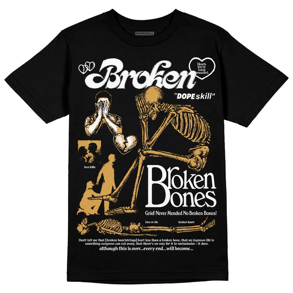 Gratitude 11s DopeSkill T-Shirt Broken Bones Graphic