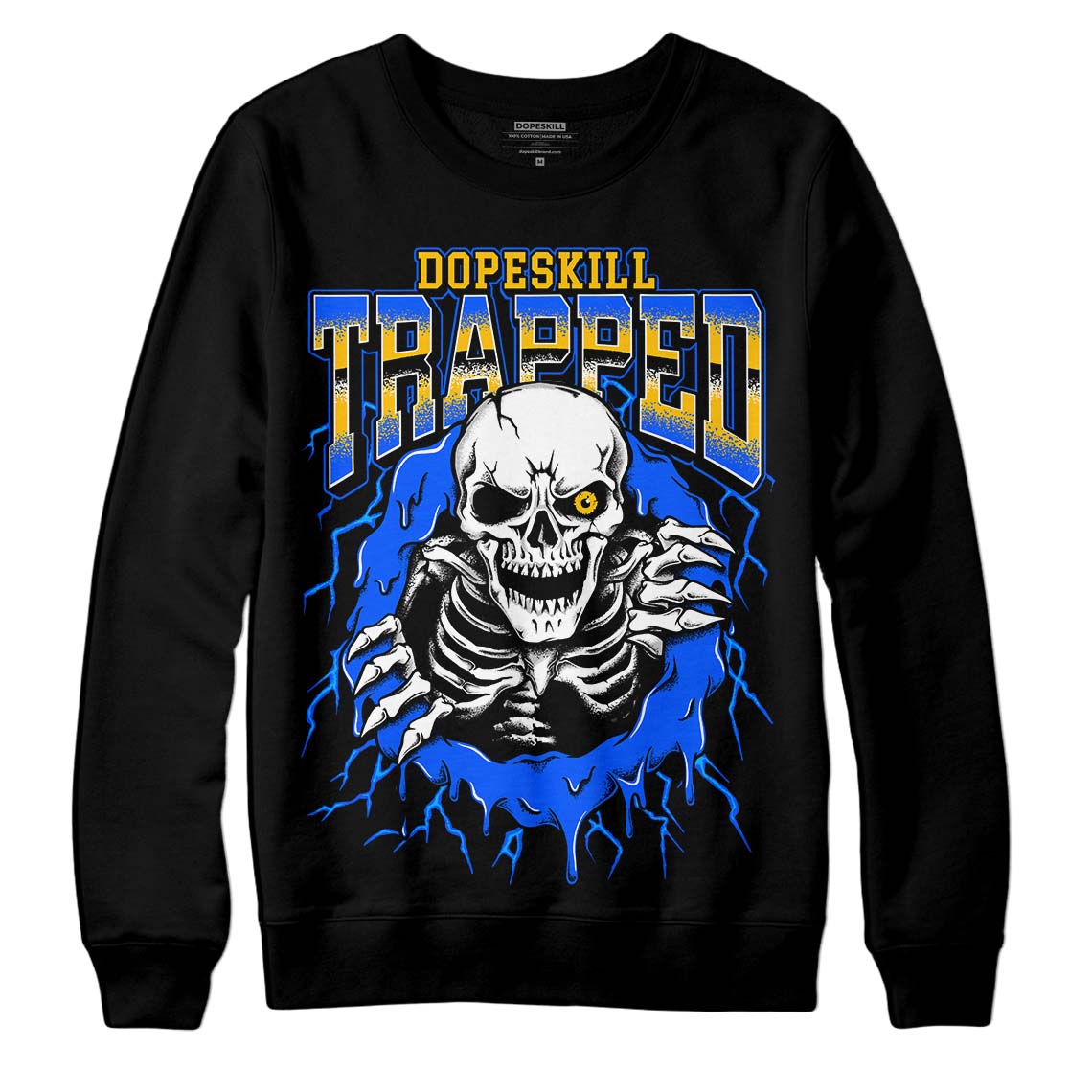 Royal Blue Collection DopeSkill Sweatshirt Trapped Halloween Graphic