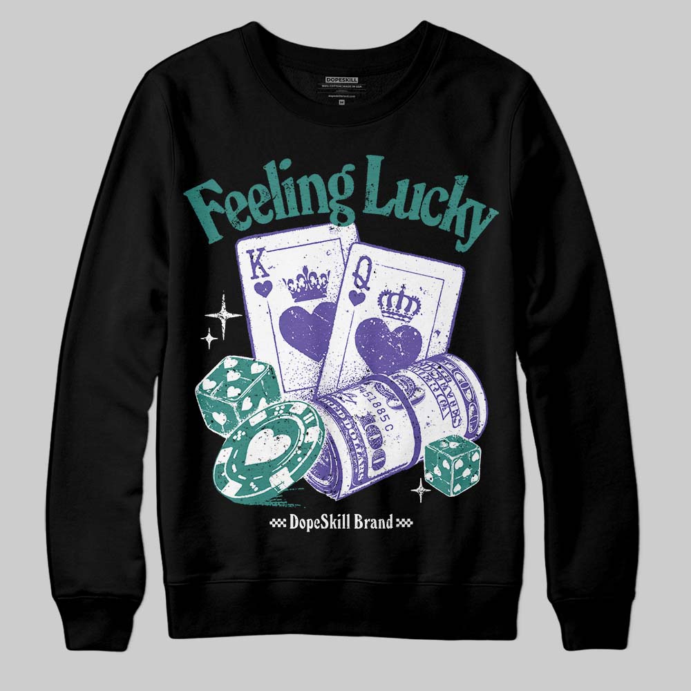 Grape 5s DopeSkill Sweatshirt Feeling Lucky Graphic