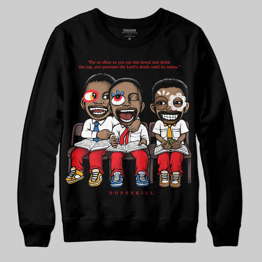 Red Collection DopeSkill Sweatshirt First Sunday Graphic