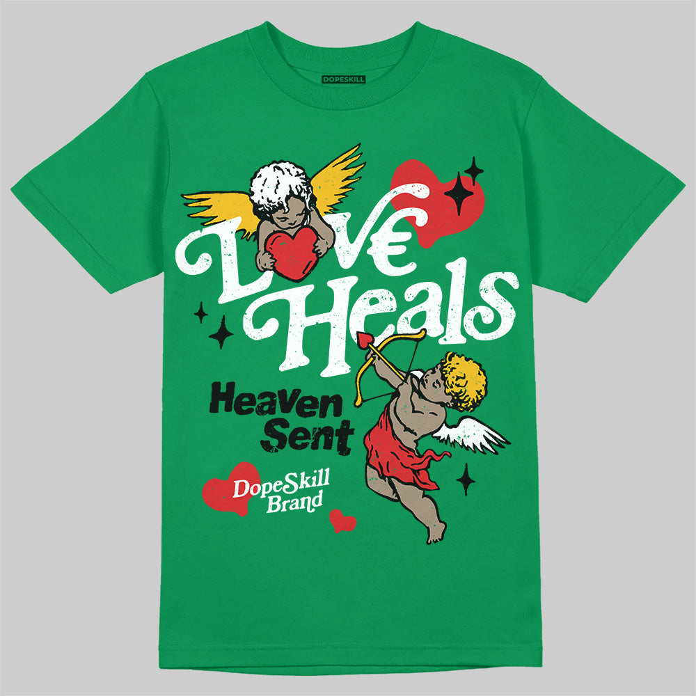 Green Collection DopeSkill T-Shirt New Love Heals Graphic