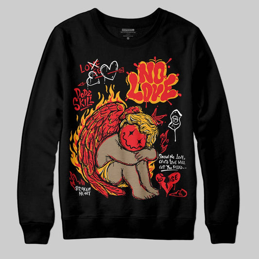 Red Collection DopeSkill Sweatshirt No Love Graphic